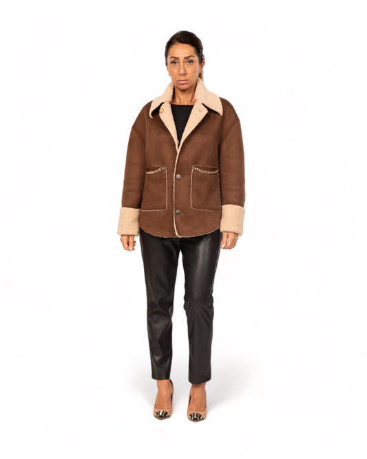 Giaccone Shearling reversibile