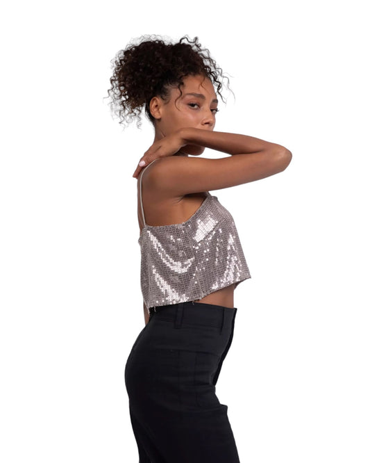 Top mini in strass