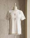 Tshirt strass bianchi e neri